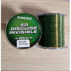 Fir monofilament 5D Siweida 300m Disguise Invisible, 300m, 0.35mm,  19.2kg