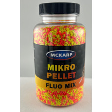 Micro pelete fluo McKarp 250ml, aromă de fructe, formă dumbell