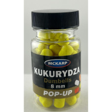Momeală carlig McKarp Dumbels P8 Porumb, 4-8mm, aromă fructe naturale, culoare fluo
