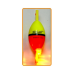 Pluta Glisanta Slip Lock Medium Pescuit Nocturn 5g