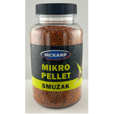 Momeală cârlig McKarp micro pelete 250ml, aromă fructată, fluo, formă dumbell